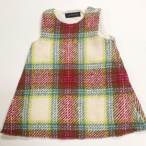 BURBERRY 18mo dress plaid wool